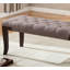 Banc touffeté, tissu, brun-682017247