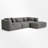 4 - Piece Upholstered Boneless Sectional-1579502140