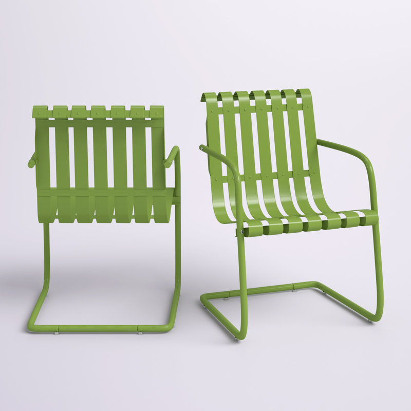 Chaise de patio Burley, Satin vert pastel