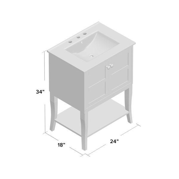 Lark Manor Wynkoop Single Bathroom Vanity with Resin Top & Reviews ...