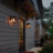  Dekotah Black 11" H Glass Outdoor Wall Light