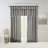 Twist Tab Lined Window Curtain Panel, Charcoal, 50X108, Faux Silk Sheen For Privacy And Elegance-431379326-431379313