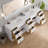 Epic 100 In. White Double Sink Bath Vanity With Carrara Quartz Top And Undermount Porcelain Sinks-968651471