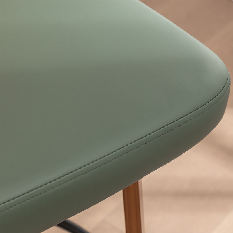 Tabouret de bar et de comptoir pivotant, Vert, Tabouret de comptoir (siège d'une hauteur de 26,3