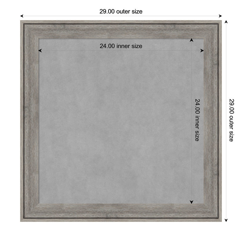 Tableau magnétique gris Regis, H 29 po x l 29 po