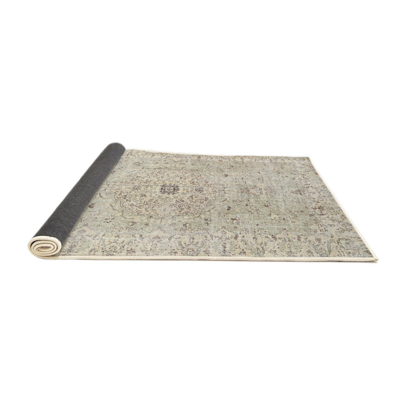 Tapis traditionnel beige / gris, Rond 3 pi