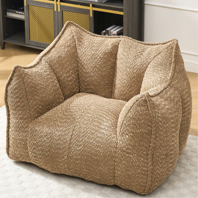 Fauteuil de relaxation pour adultes - chenille, mousse résiliente, noir, pour des moments paisibles chambre de bébé douce 11,4 po de hauteur, délice