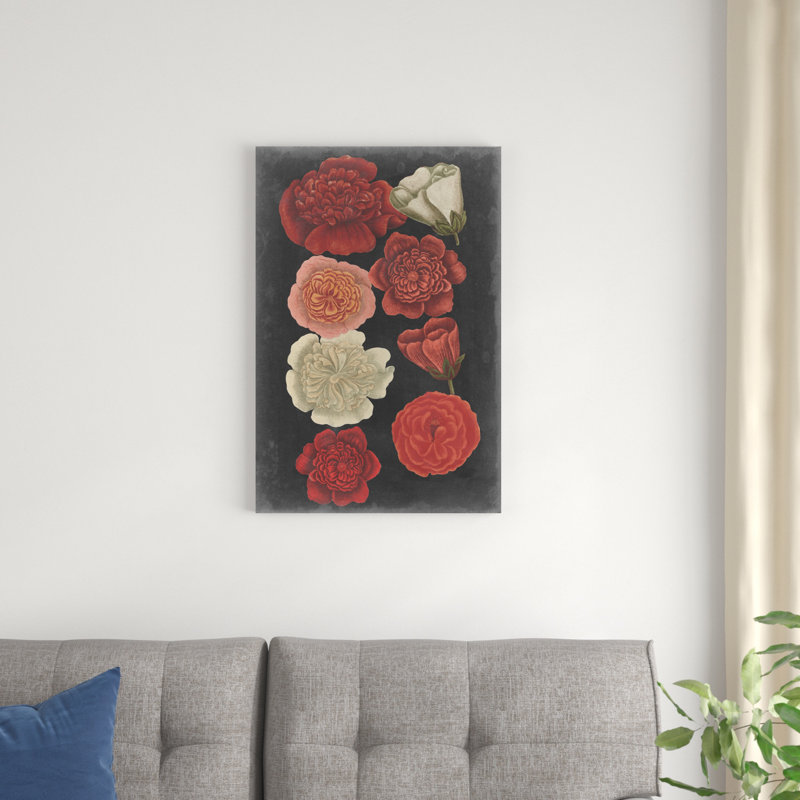 Roses de minuit, H 30 po x l 20 po x P 1,25 po