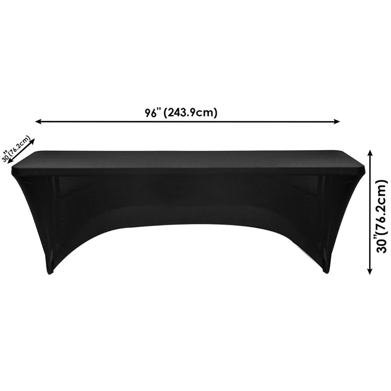 Ebonni Tablecloth, Black, 45cm W x 245cm L