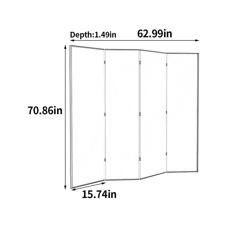 Cloisons de séparation haut de gamme, H 70,86 po x L 62,99 po