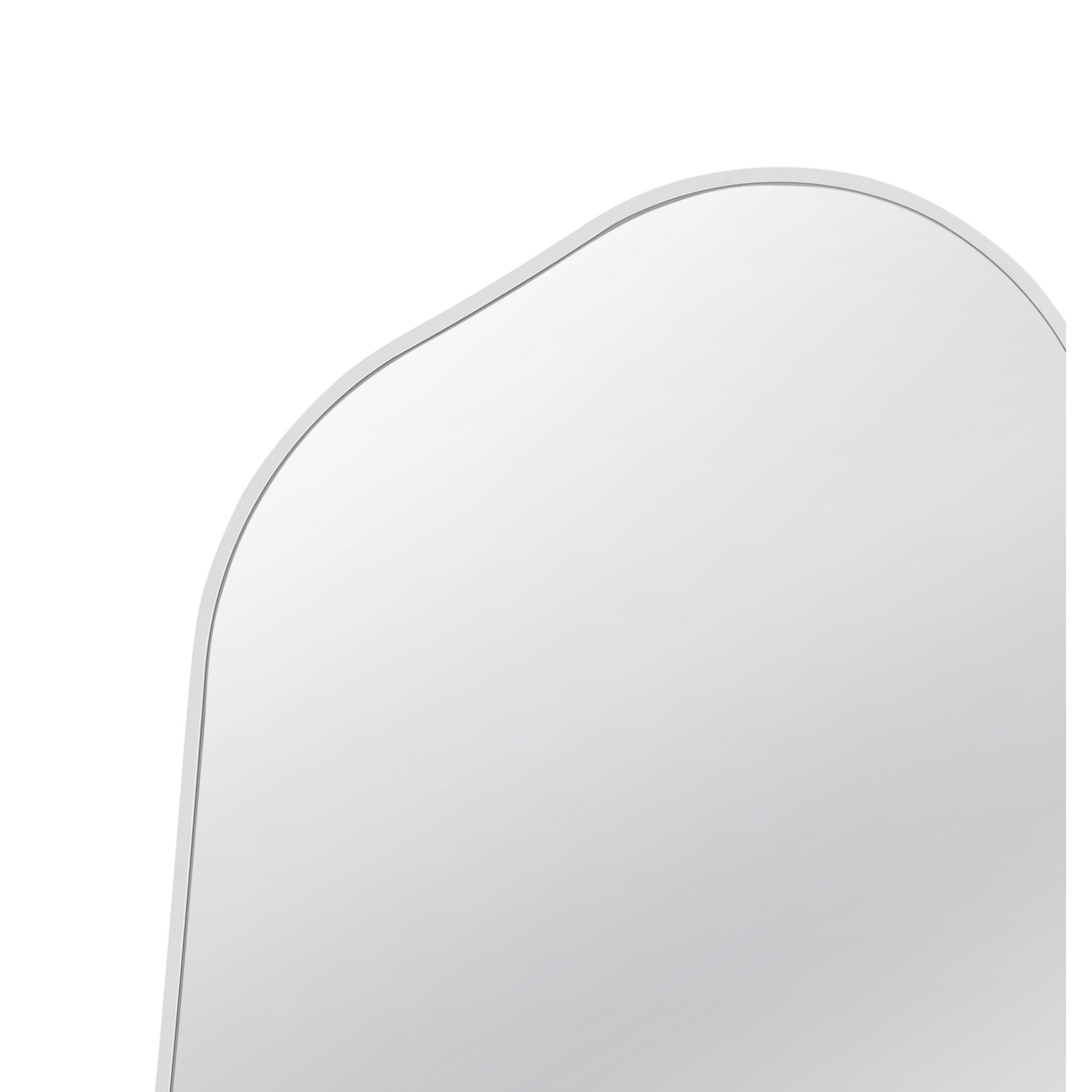 30" Accent Mirror, White