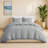 Linen Cotton Duvet Cover King Set - Soft Breathable Bedding Set with Natural Texture For All Season-1531976383-1540389419