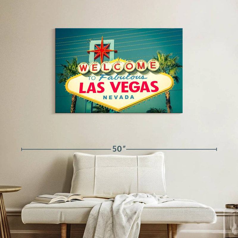 Panneau de bienvenue Vanna Las Vegas, H 26 po x l 39 po