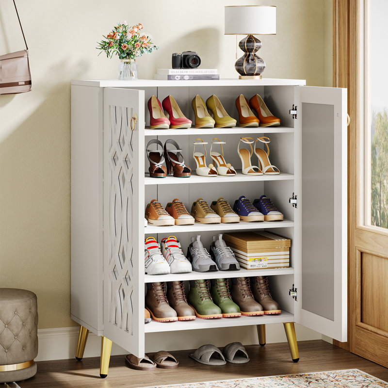 24 Pair Shoe Storage Cabinet