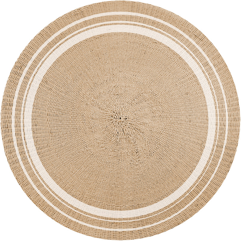Burstyn Round Vinyl Area Rug, Round 150cm