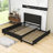 Laycey Full 2 Drawers Metal Platform Bed with Twin Trundle