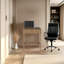 Bureau Lebam, bureau à domicile moderne avec tiroir pour le salon