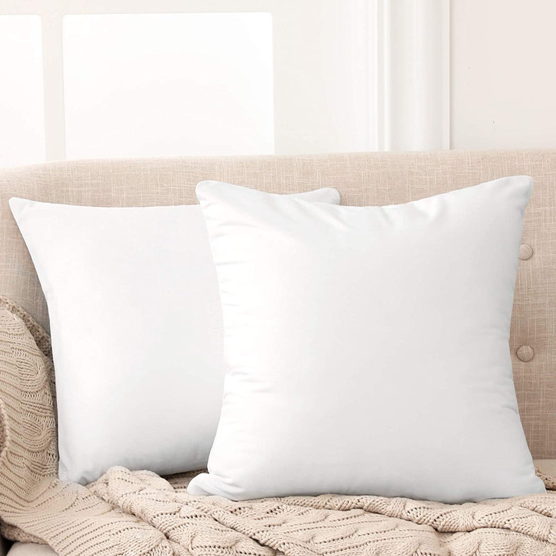 Frith Square Cushion Cover, 66cm H x 66cm W x 1cm D, White
