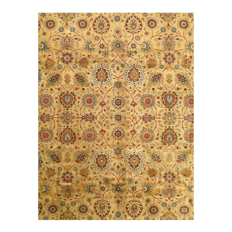 One-of-a-Kind Rectangle 10' X 13'9" Hand Knotted Area Rug