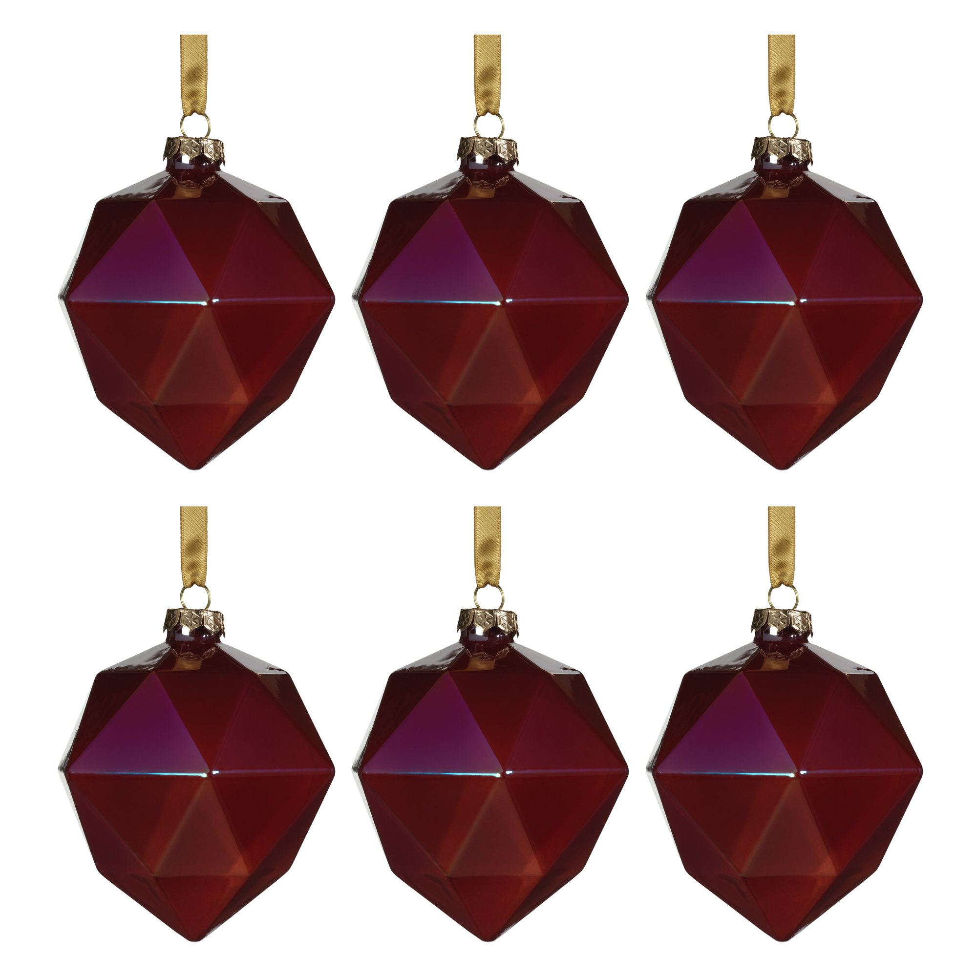 Hayet  Holiday Shaped Ornament, Red Luster