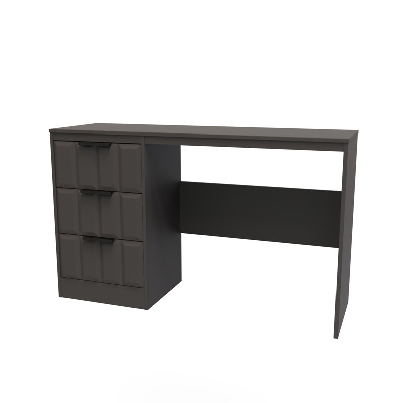 Besian 3 Drawer Desk  (Ready Assembled), Graphite