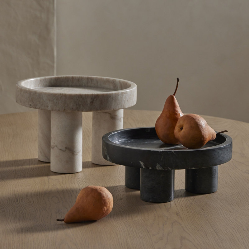 Kanto Marble Decorative Bowl, Tumbled Rust