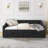 Daybed With Drawers Upholstered Tufted Sofa Bed, With Button On Back And Copper Nail On Waved Shape Arms-236978896-236978899