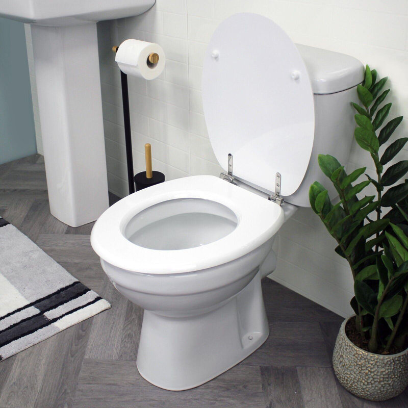 Oxford Round Standard Toilet Seat, White