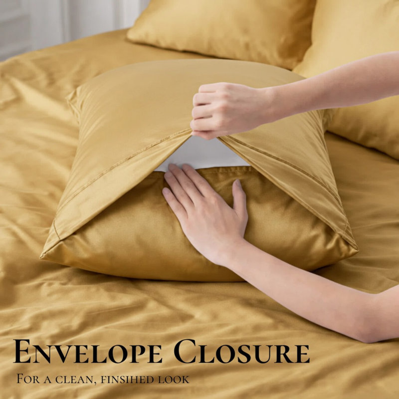 Ensemble de draps en bambou ultra doux - ensemble de 4 pièces - infroissable - feuilles de refroidissement avec poches profondes