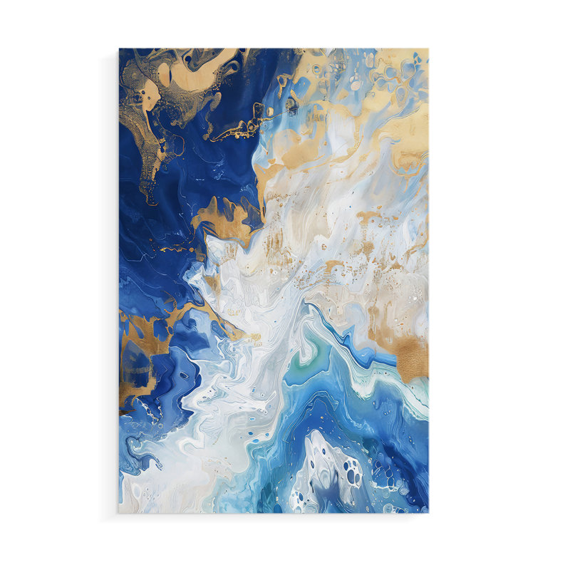 Série ABSTRACT CDIV - Impression sur toile seulement - NON-CADRE, H 36 po x l 24 po