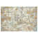 Tapis abstrait bleu / beige Kingsbury