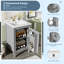 Meuble-lavabo moderne de 20 po | Lavabo en céramique, tablette en U réglable et support de porte-615787424