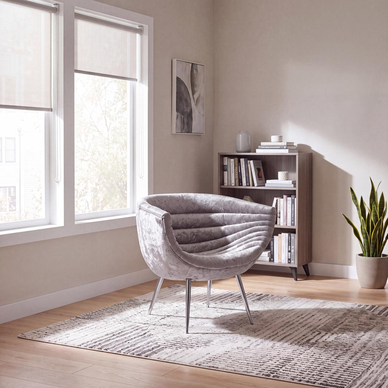 Nouveau 29" Wide Polyester Barrel Chair