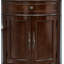 Armoires à vin en bois massif 18,9 po Brown