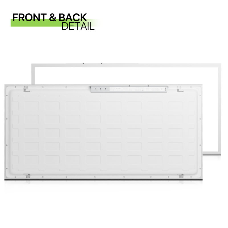 Dimmable 2X4 LED Troffer Light Fixture With 3 CCT Selectable 6000 Lumens 120 Lumen/Watt Recessed Flat Panel For Office Commercial Drop Ceiling