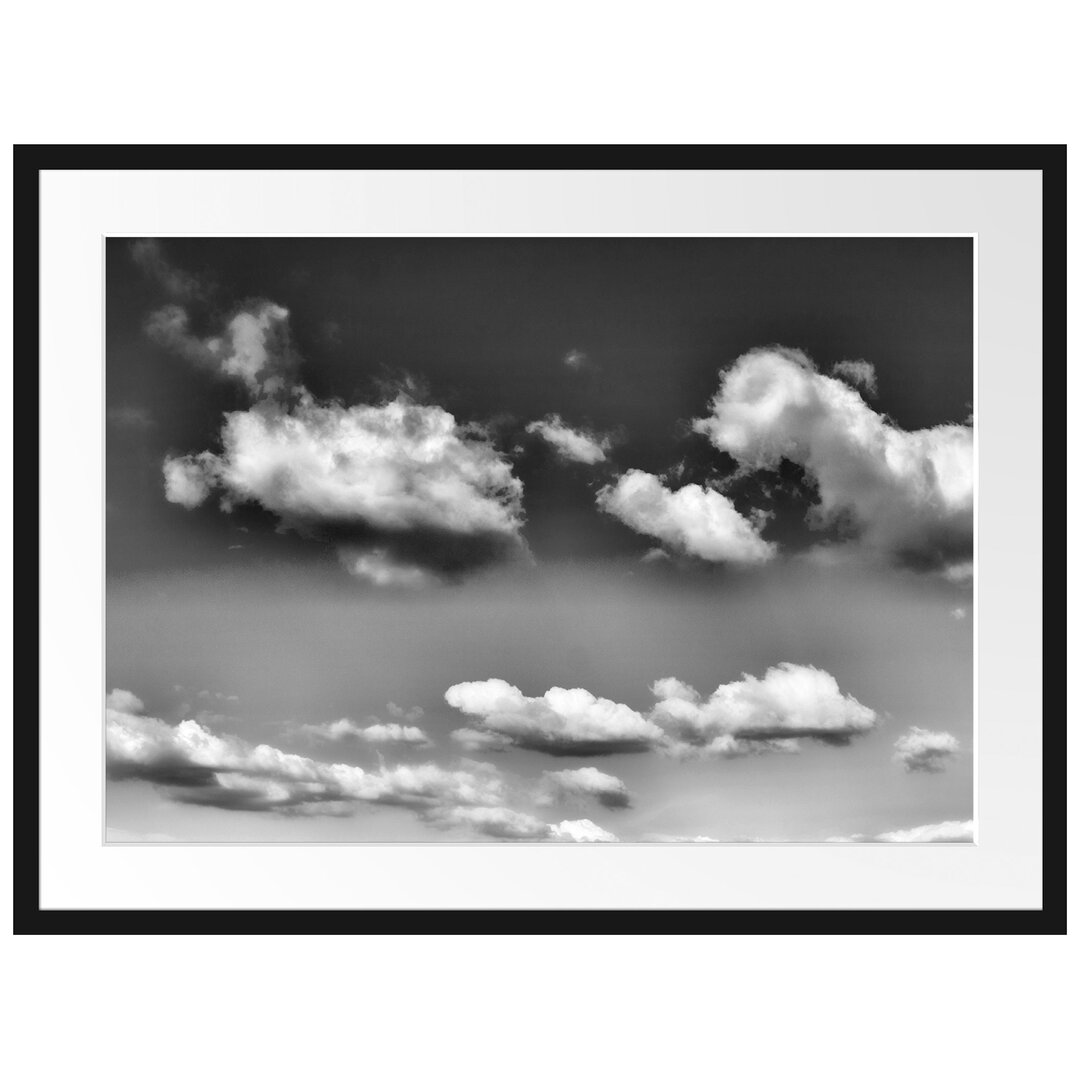 Gerahmtes Poster Wolken am blauen Himmel