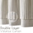 Linen Striped Valance for Windows Farmhouse Double Layered Valance for Kitchen Bathroom RV Rod Pocket-2096799197