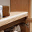 Banc en bois massif Burlywood