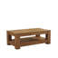 Une table basse moderne et pratique en bois naturel. La table basse à double couche est fabriquée en panneau de fibres à densité moyenne. Convient au salon, à la chambre à coucher et au bureau-862830502