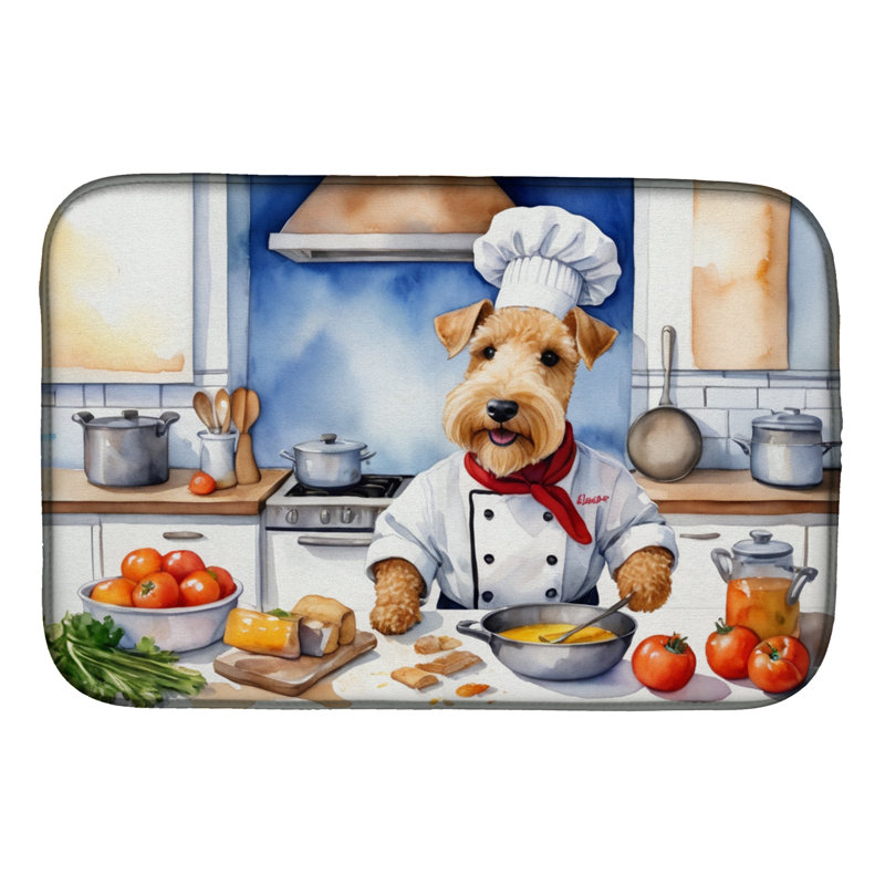 Tapis de séchage Lakeland Terrier The Chef