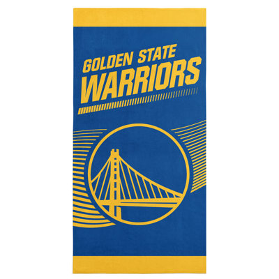 Serviette de plage 30 po x 60 po NBA Golden State Warriors