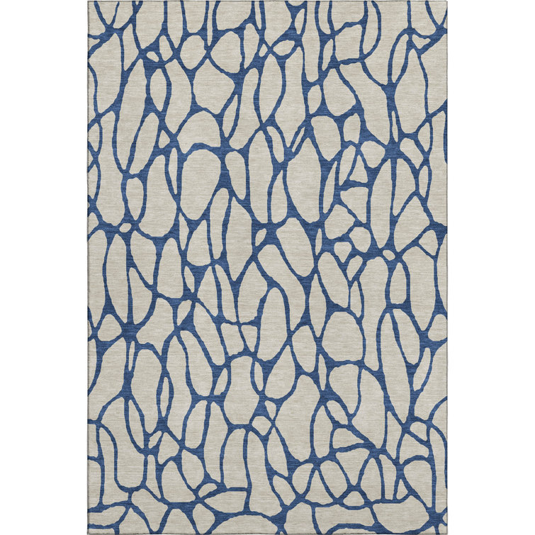 Premium Machine Washable Guada AMF1023 Geometric Rug