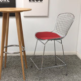 Gorgias Upholstered Counter Stool with Metal Frame