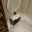 Meuble-lavabo mural avec lavabo en céramique blanche et porte à fermeture en douceur-1636940404