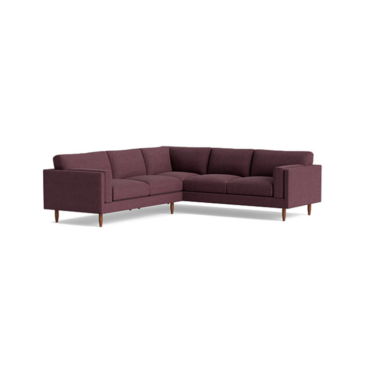 Skinny Fat Sectional, Right Hand Facing, Performance Weave - Aubergine
