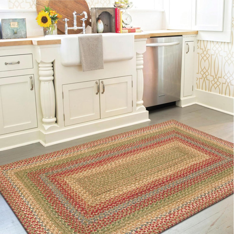 Tapis réversible en jute tressé Culzean, Rectangle 1 pi 8 po x 2 pi 6 po