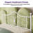 Anterrio Metal Open-Frame Bed with Butterfly Pattern Design Headboard and Footboard-2135558782-2135558436