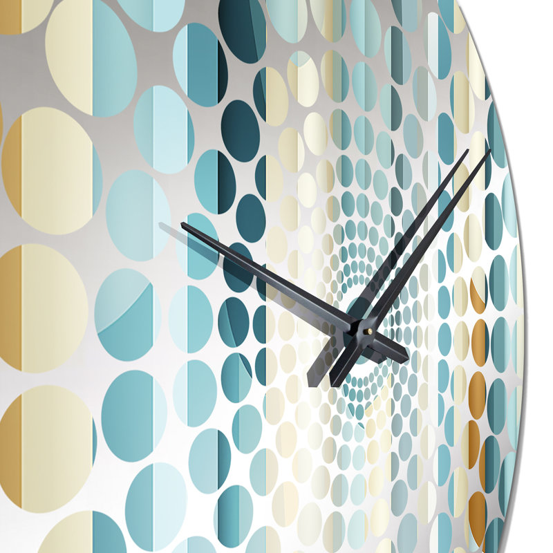 Horloge murale rayée Zen Tranquility, Petit