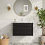 Meuble-lavabo mural moderne 30 po Mid-Century
