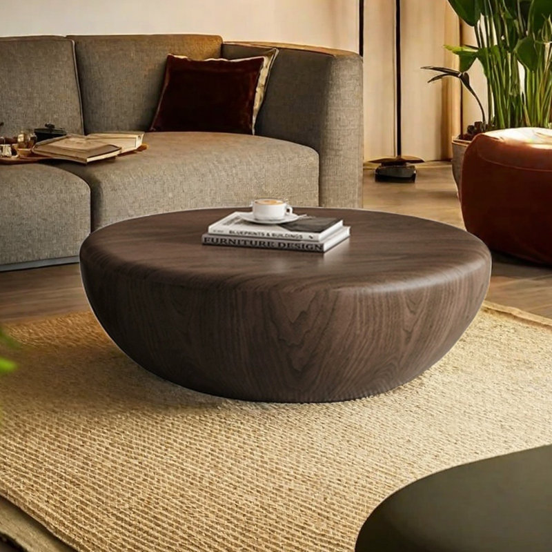 Round Coffee Table with Smooth Edges